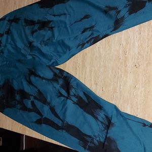 Daub + Design Size M Blue/Black Leggings